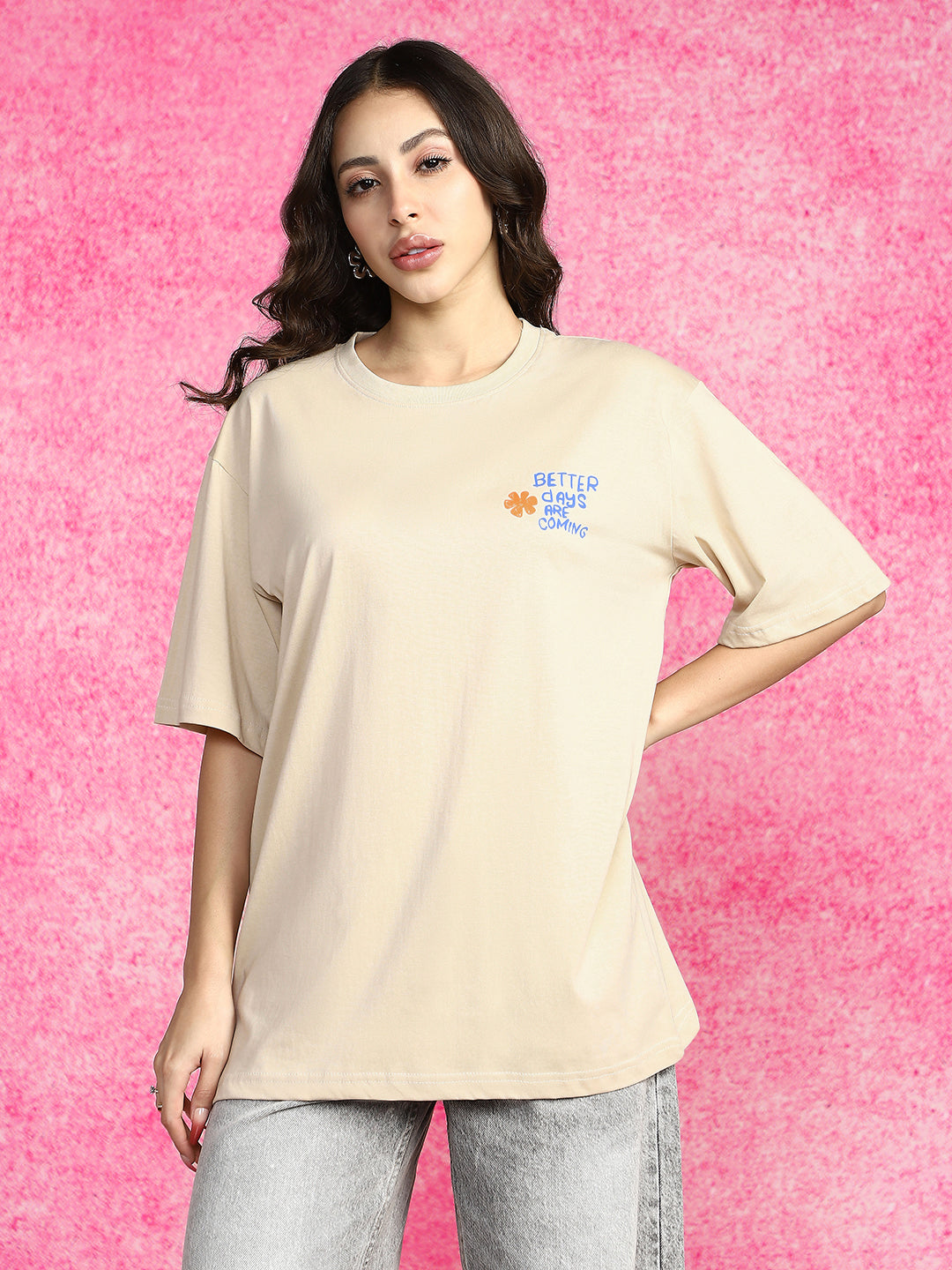 You Are Enough Swanwhite Oversized Graphic T-Shirt