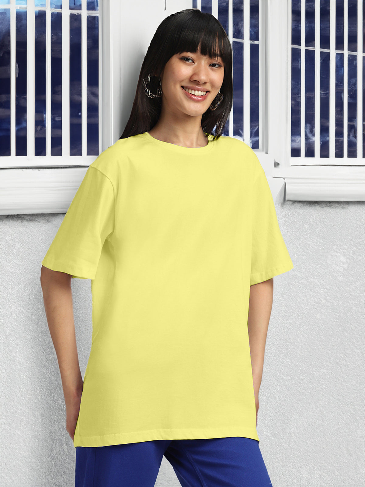 Limeade Plain Oversized T-Shirt