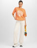 Grow Through Orange Graphic Printed Oversized T-Shirt