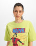 Marvel Yellow Oversized Fit Graphic T-Shirt