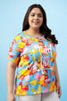 Wild Multicolor Plus Size T-shirt