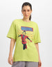 Marvel Yellow Oversized Fit Graphic T-Shirt