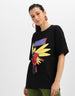 Marvel Black Oversized Fit Graphic T-Shirt