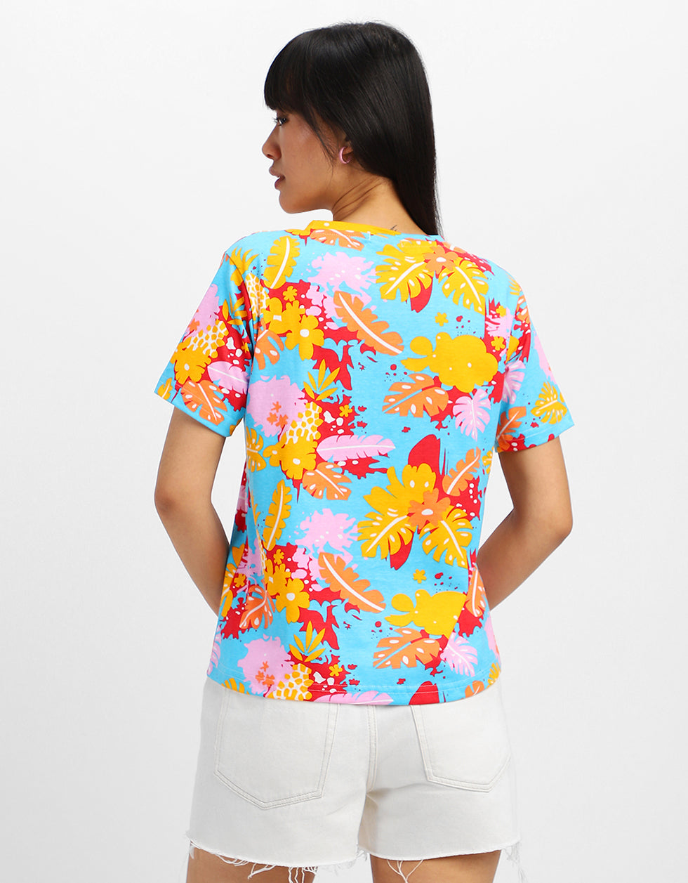 Wild And Free Multicolor Regular Fit Graphic T-Shirt