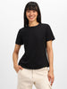 Black Plain Regular Fit T-Shirt