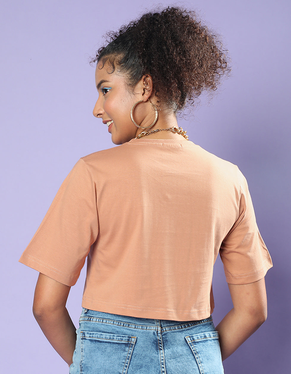 Good Days Cork Graphic Printed Crop-Top