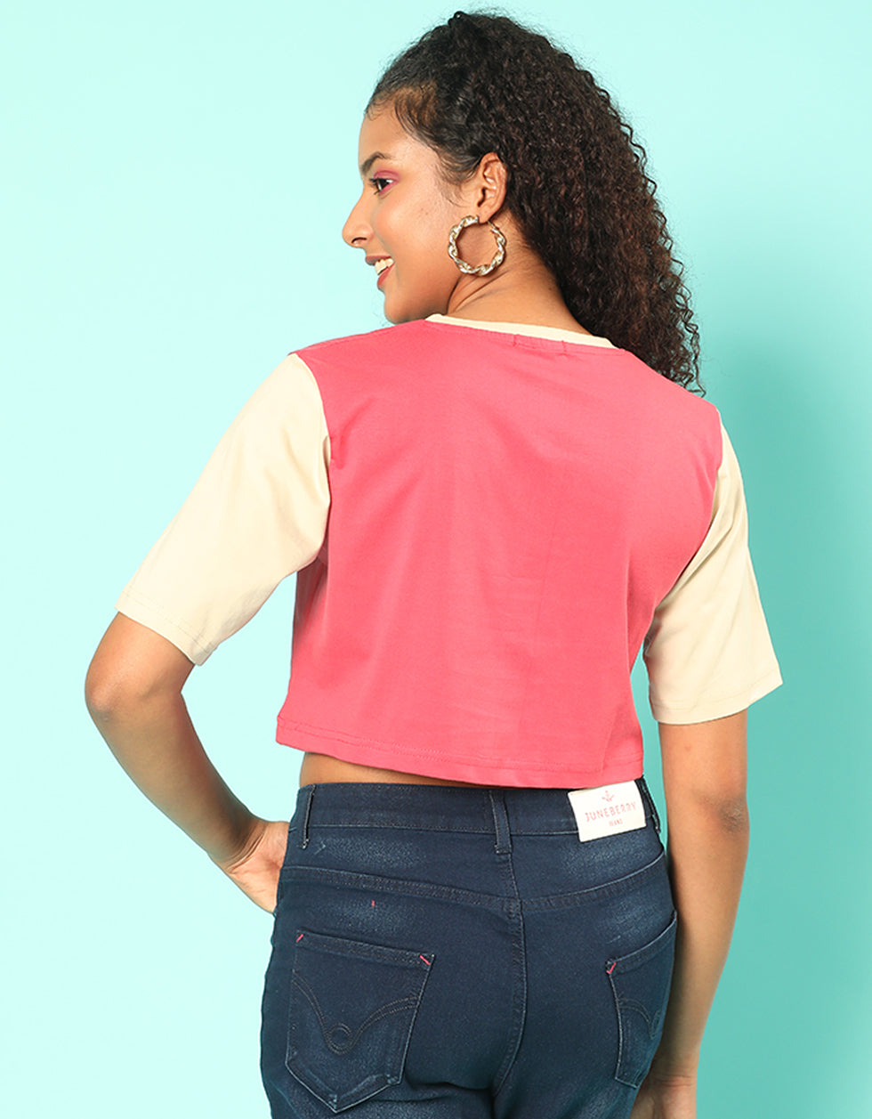 Youth Culture Magenta Graphic Printed Crop-Top