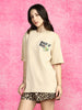 Rock & Roll Swanwhite Oversized Graphic T-Shirt