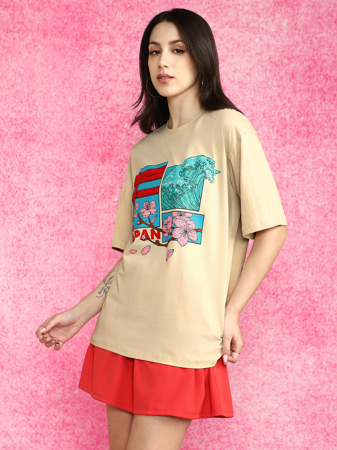 Japan Swanwhite Oversized Graphic T-Shirt