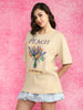 Blossom Dreams Swanwhite Oversized Graphic T-Shirt