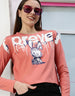Forever Soap Nut Graphic Printed Crop-Top