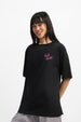 Disney Rafiki Black Oversized Fit Graphic T-Shirt