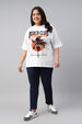 Beach Club White Plus Size T-shirt