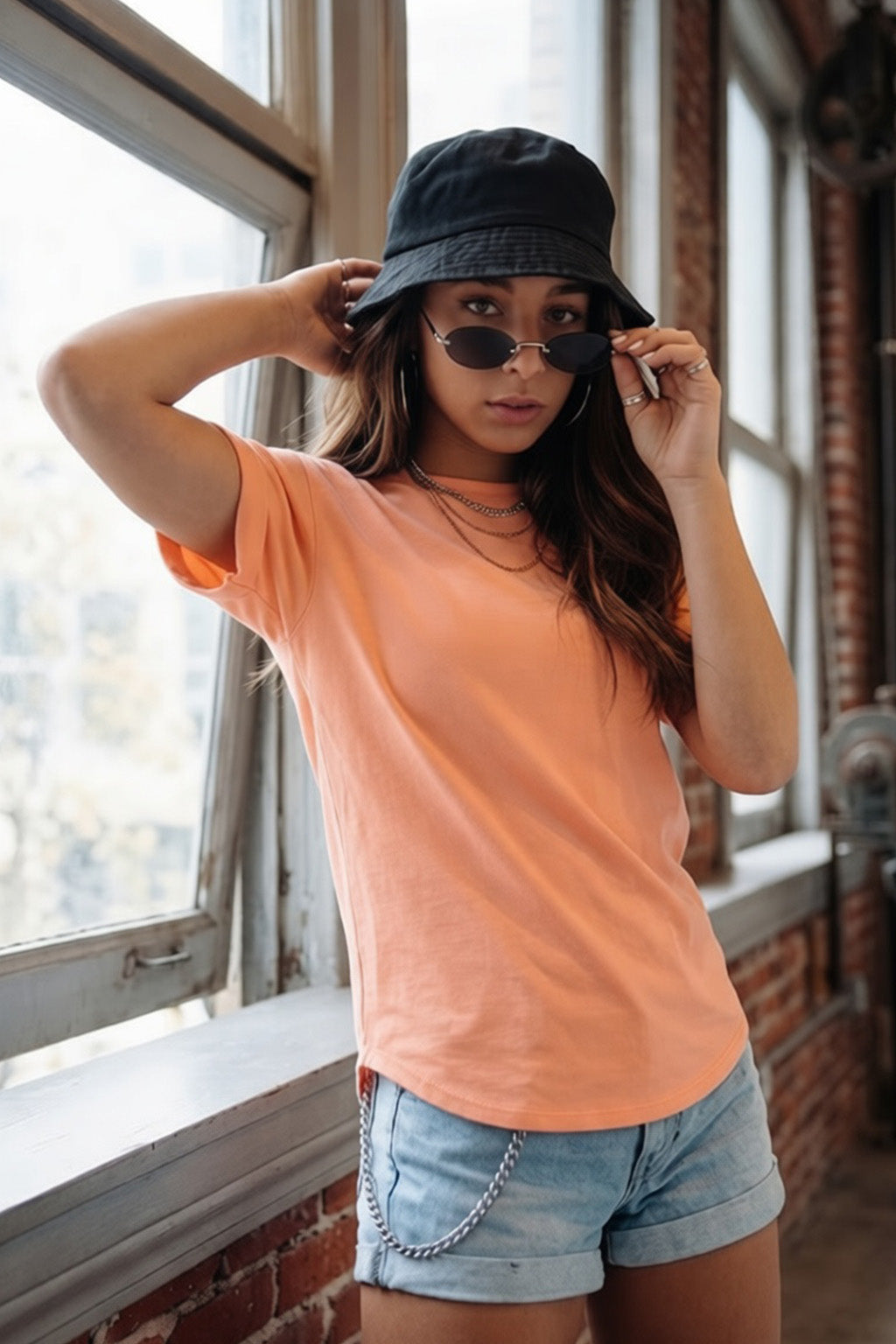 Cork Plain Boyfriend Fit T-Shirt
