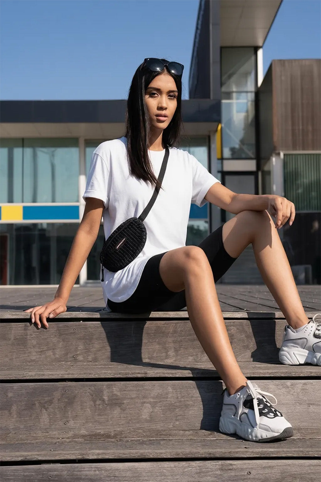 White Plain Boyfriend Fit T-Shirt