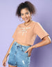 Good Days Cork Graphic Printed Crop-Top