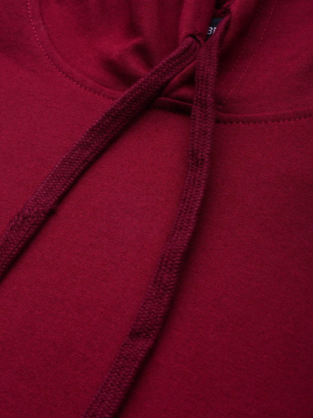 Plain Maroon Regular Fit Hoodie