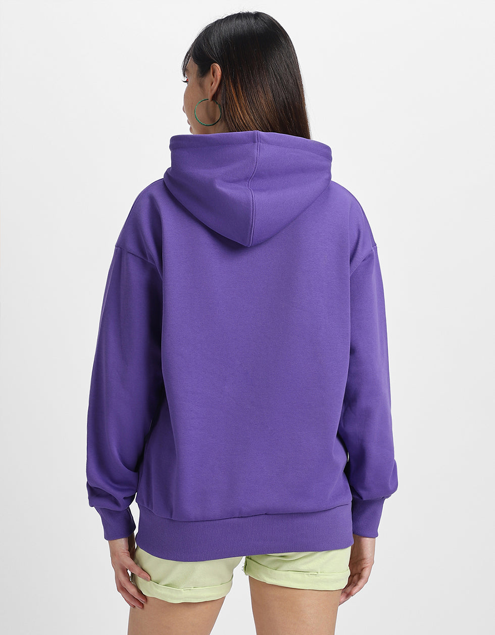 Moana Printed Blue Oversized Hoodie
