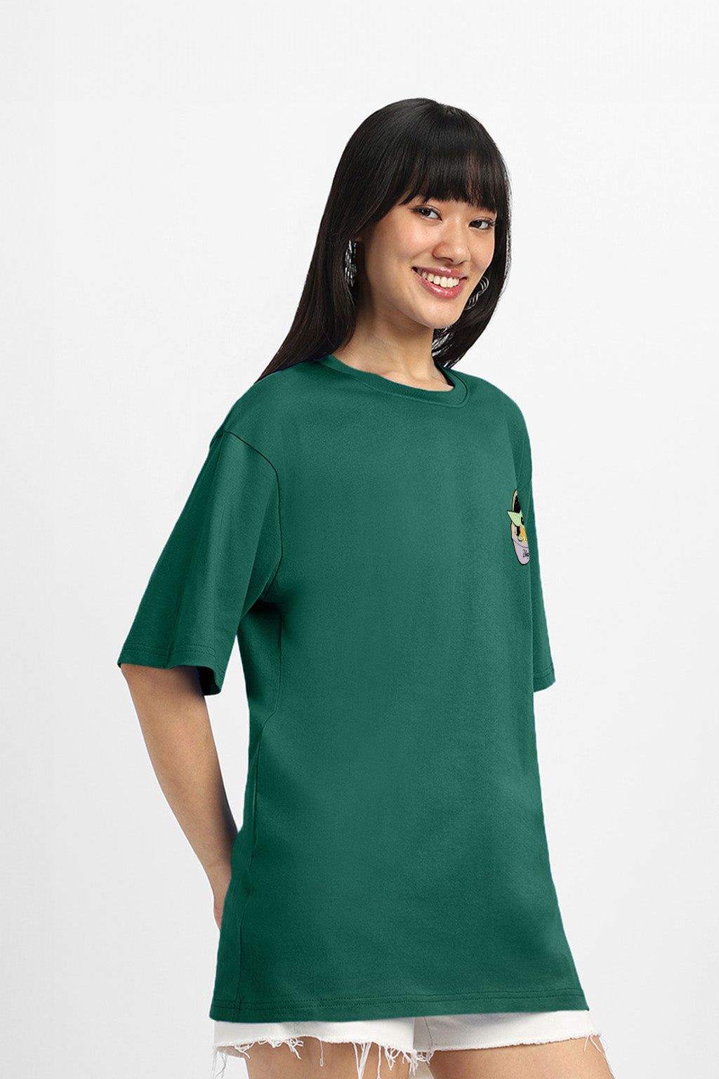 Disney Grogu Yoda green Oversized Graphic T-Shirt