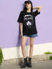Breathe Black Oversized Graphic T-Shirt