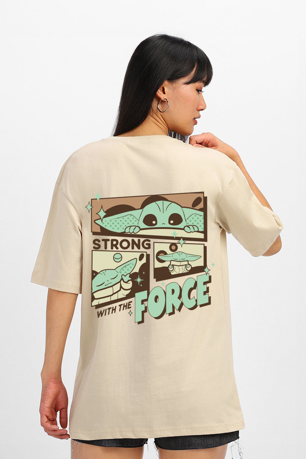 Star War Disney Swanwhite Oversized Graphic T-Shirt