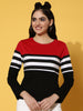 Red & Black Regular Fit Graphic T-Shirt