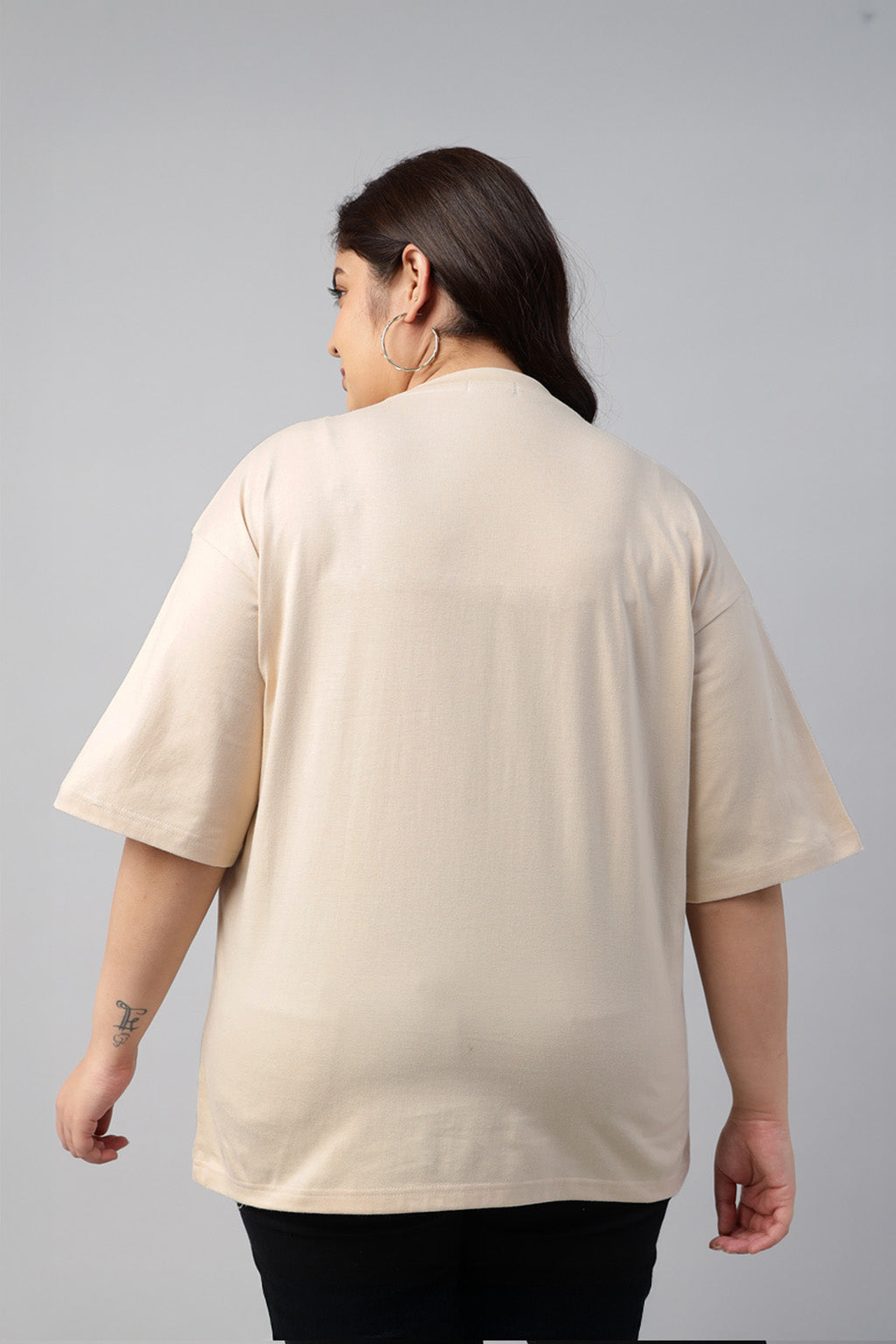 Mushroom Swanwhite Plus Size Printed T-shirt