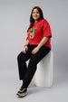 Game On Red Plus Size Printed T-shirt