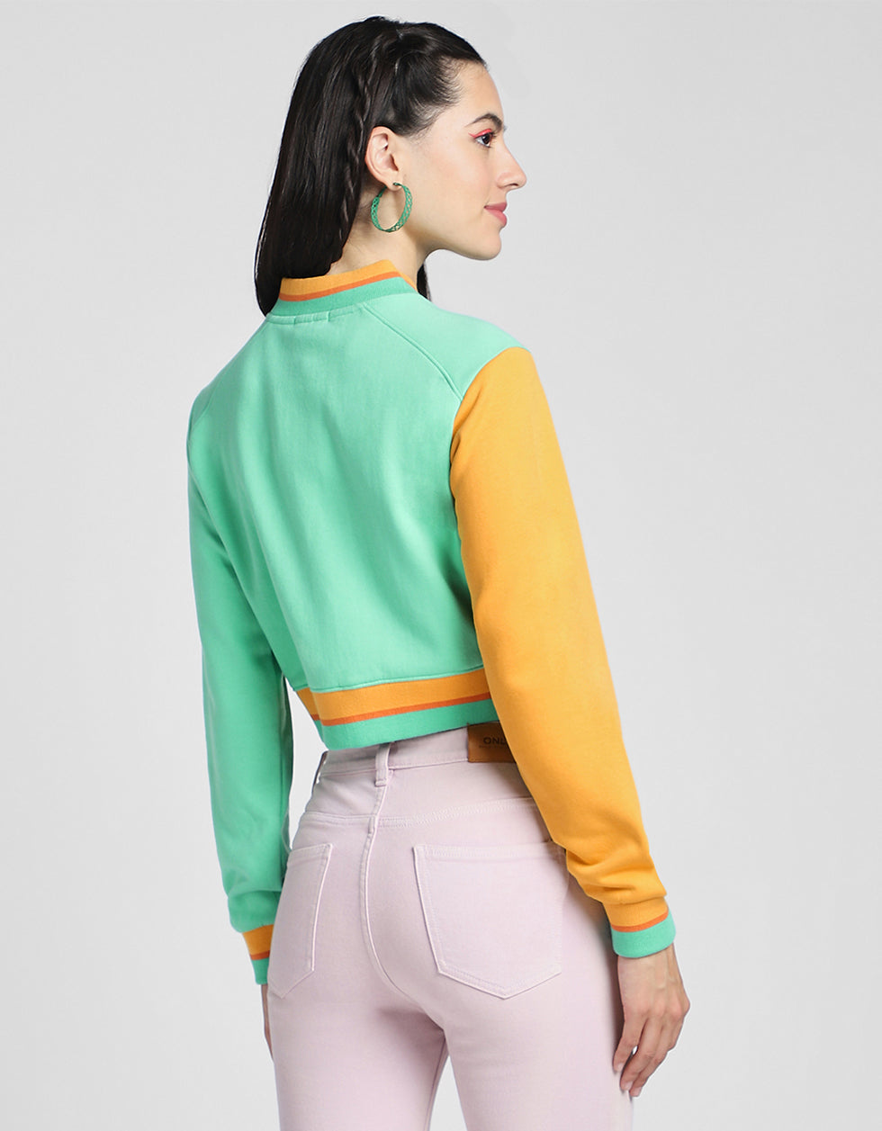Choose Happy Multicolor Color Blocked Regular Fit Zipper Jacket