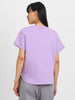 Lilac Plain Boyfriend Fit T-Shirt