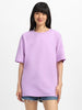 Lilac Plain Oversized T-Shirt