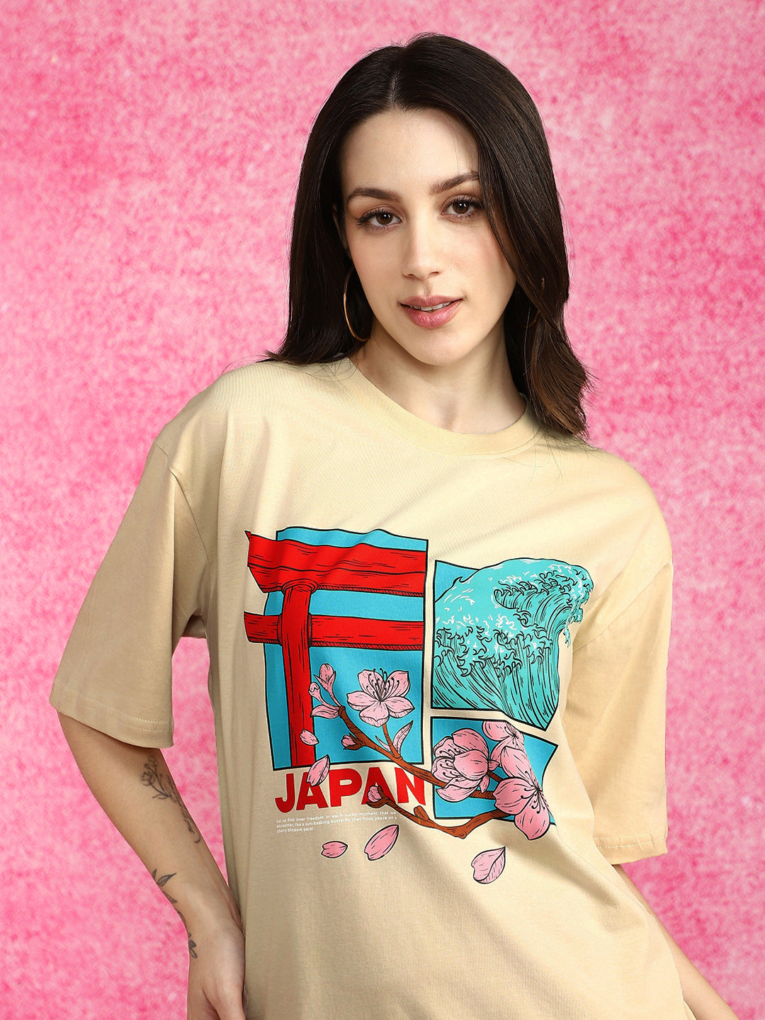 Japan Swanwhite Oversized Graphic T-Shirt