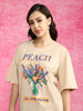Blossom Dreams Swanwhite Oversized Graphic T-Shirt