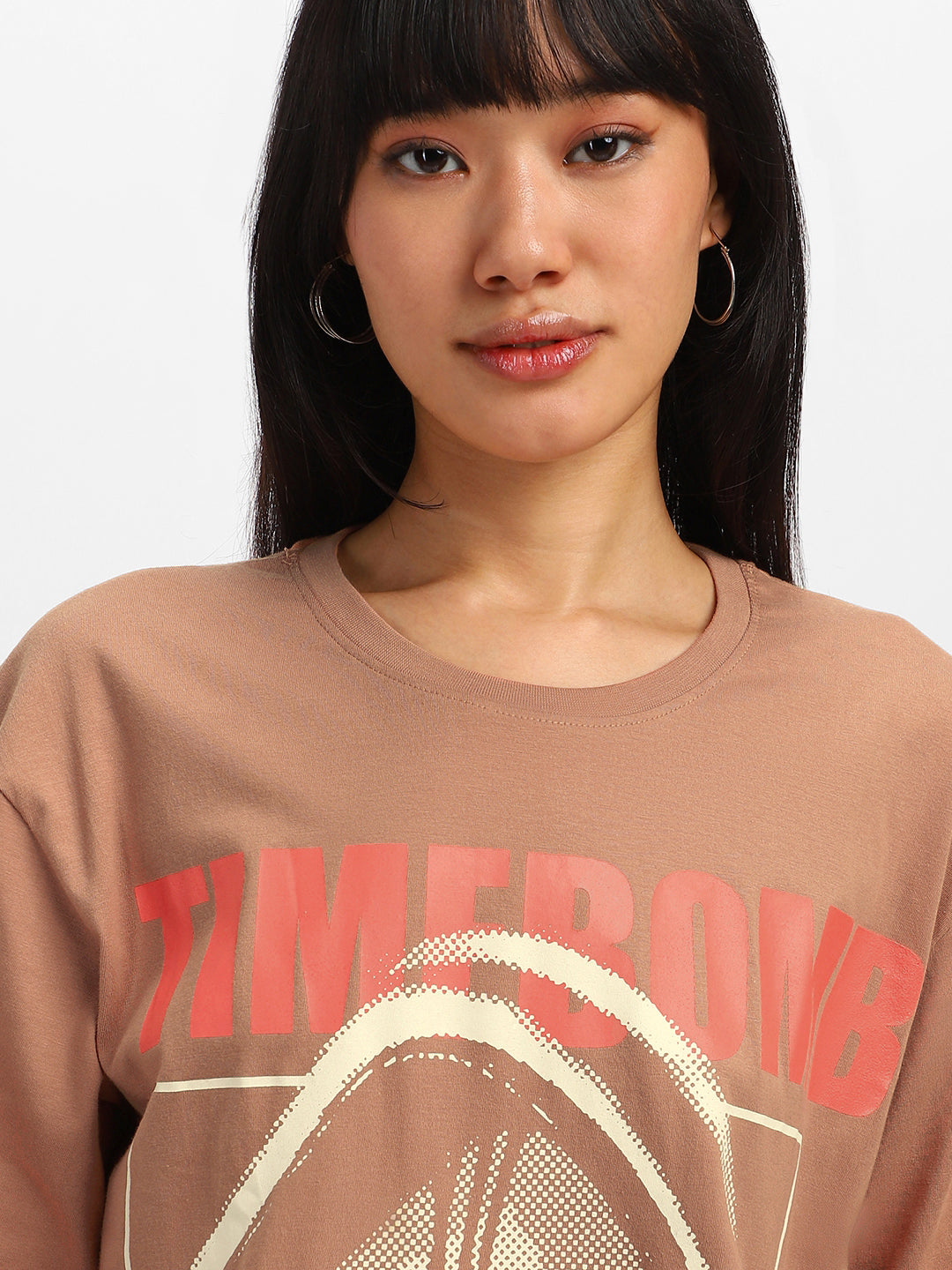 Time Bomb Cork Oversized Graphic T-Shirt