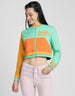 Choose Happy Multicolor Color Blocked Regular Fit Zipper Jacket