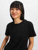 Black Plain Regular Fit T-Shirt