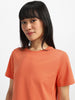 Orange Plain Regular Fit T-Shirt