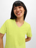 Limeade Plain V-Neck Regular Fit T-Shirt