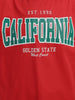 California Red Oversized Typographic T-Shirt
