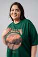 Colorado Green Plus Size Printed T-shirt