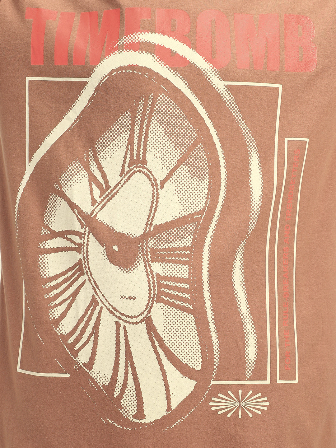 Time Bomb Cork Oversized Graphic T-Shirt