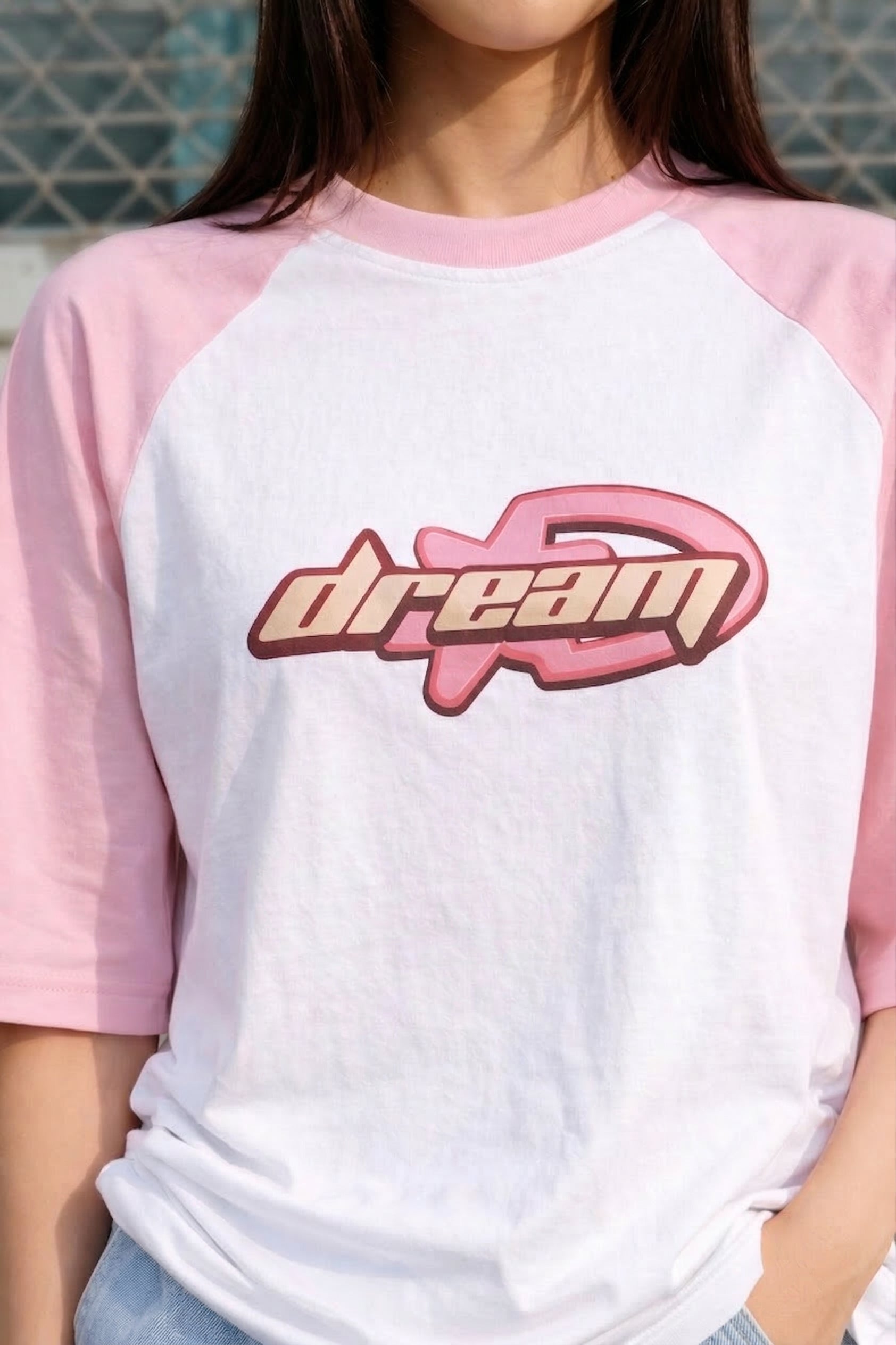 Dream White Oversized Graphic Printed T-Shirt