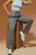 Grey Active Wear 4 Pocket Knitted Cargo Jogger