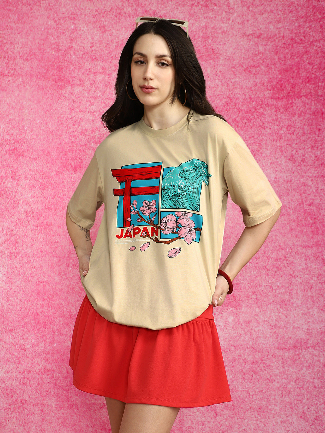 Japan Swanwhite Oversized Graphic T-Shirt