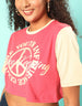 Youth Culture Magenta Graphic Printed Crop-Top