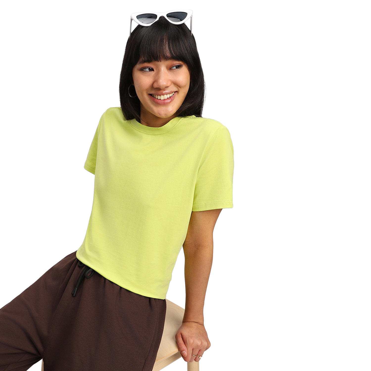 Limeade Plain Regular Fit T-Shirt