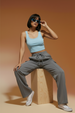 Grey Active Wear 4 Pocket Knitted Cargo Jogger
