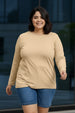 Swanwhite Plain Full Sleeve Plus Size T-shirt