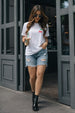 Cherry Bomb White Printed Regular Fit T-Shirt