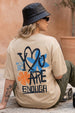 You Are Enough Swanwhite Oversized Graphic T-Shirt